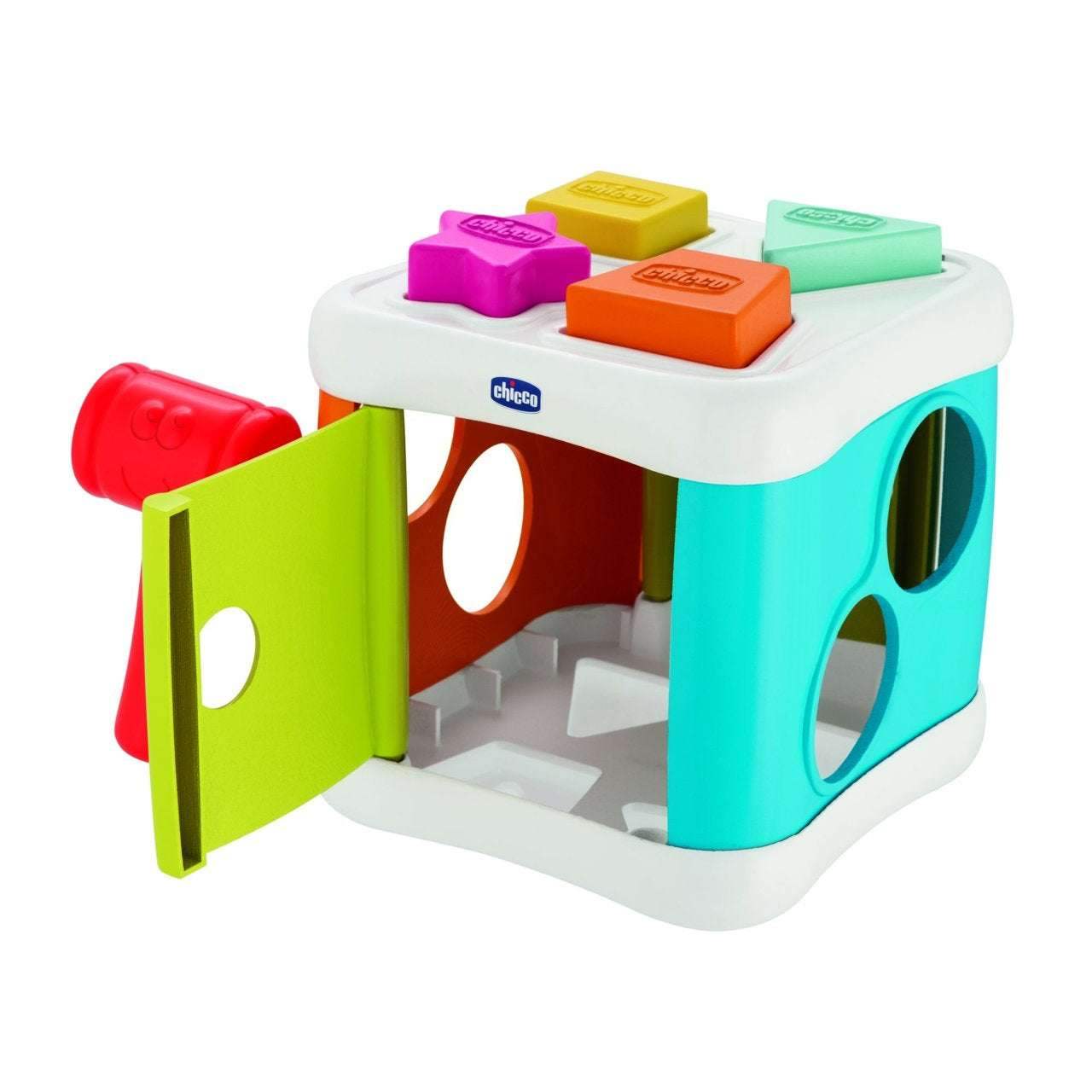 Cube à Formes 2 en 1 – Chicco - Chicco - Jouets Sensoriels pour bébé Maroc -www.babyboss.ma