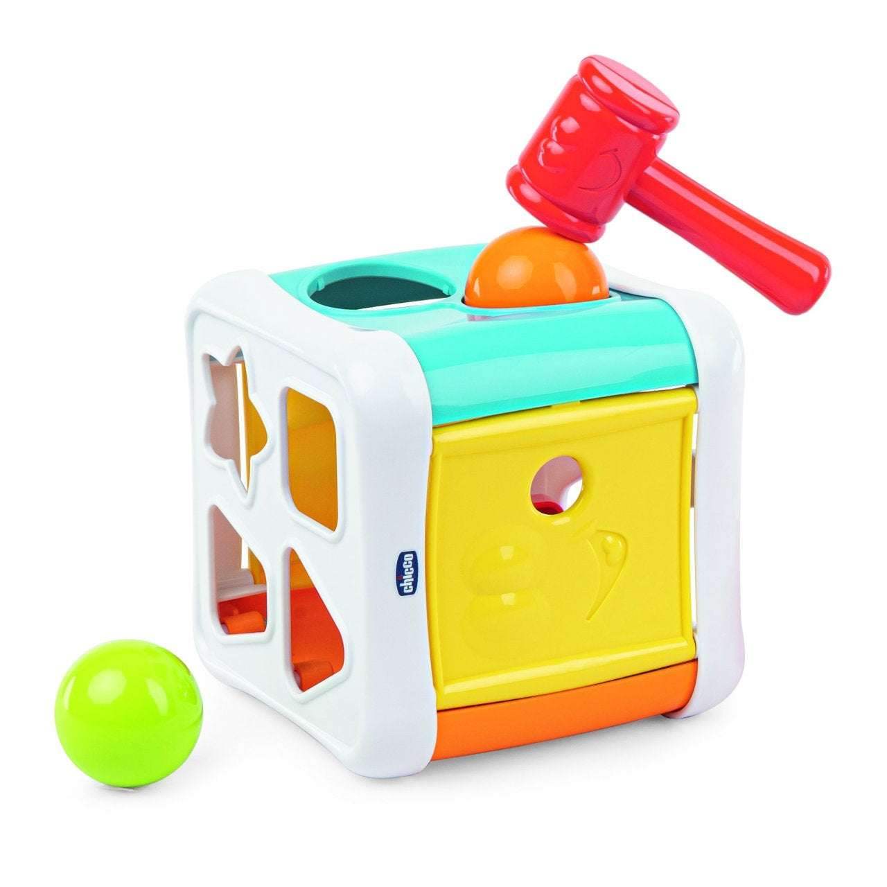 Cube à Formes 2 en 1 – Chicco - Chicco - Jouets Sensoriels pour bébé Maroc -www.babyboss.ma