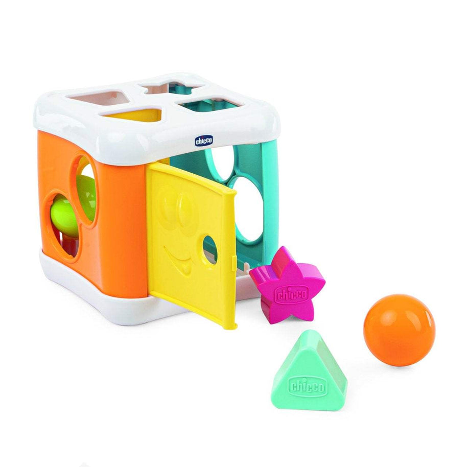 Cube à Formes 2 en 1 – Chicco - Chicco - Jouets Sensoriels pour bébé Maroc -www.babyboss.ma