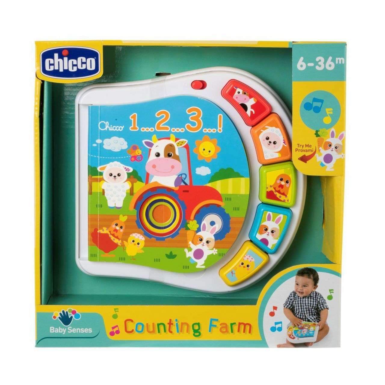 Livre de la Ferme - Chicco - Chicco - Jouets Sensoriels pour bébé Maroc -www.babyboss.ma