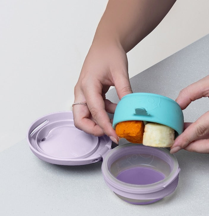 Gourde Réutilisable Silicone b.box Fill + Feed - blush - b.box - Fill+Feed pour bébé Maroc -www.babyboss.ma