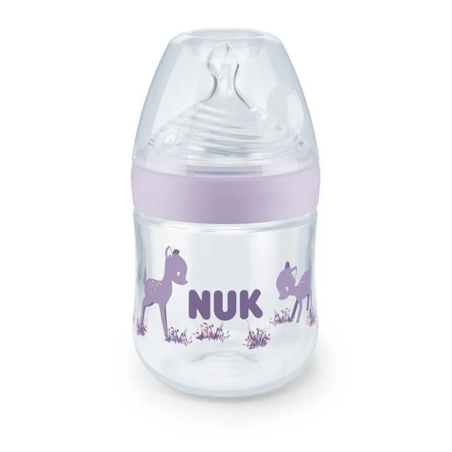 Biberon En Verre Nature Sens 120ml NUK - Mauve