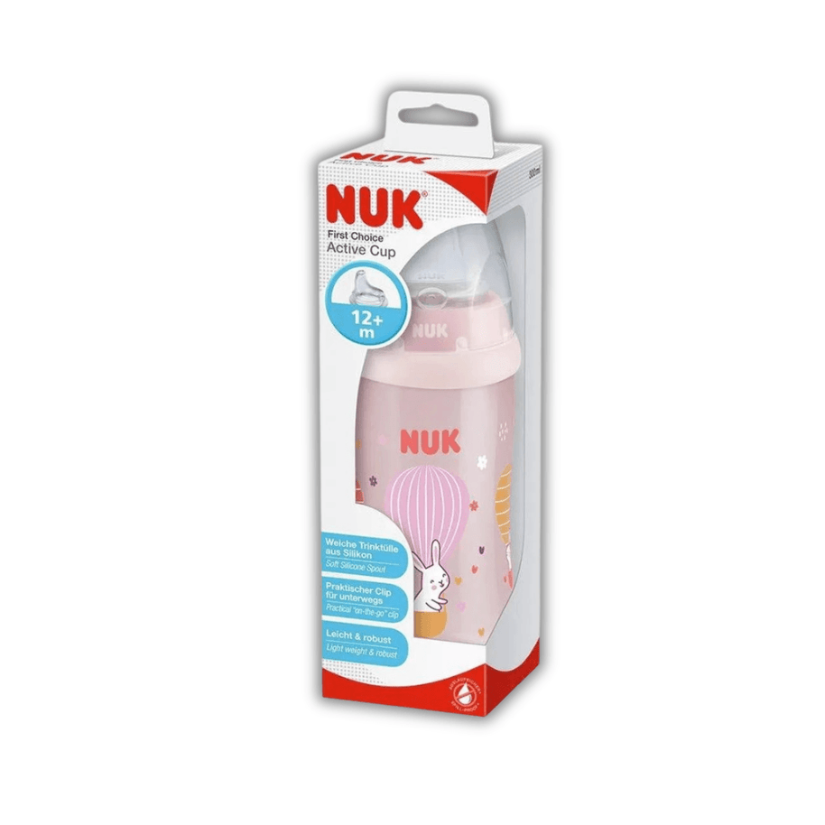 Active Cup 300ml NUK 12M+ - Rose - NUK - Tasses pour bébé Maroc -www.babyboss.ma