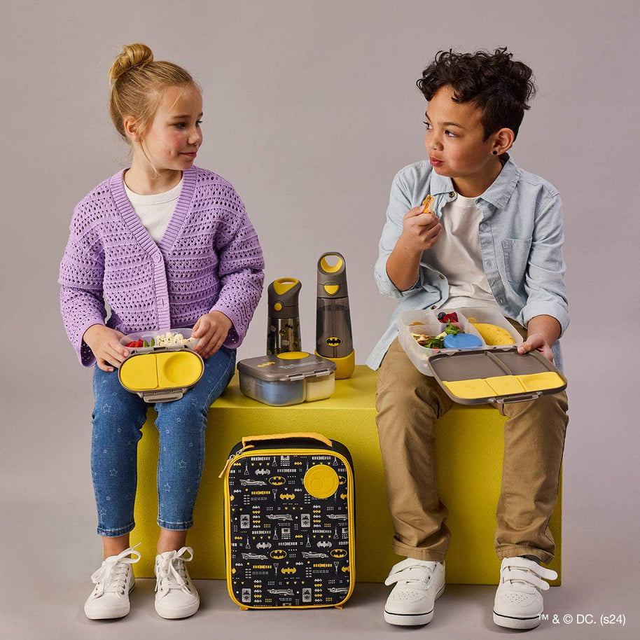 Snackbox Batman by b.box 🦇 - BBOX USA - Batman Snackbox pour bébé Maroc -www.babyboss.ma
