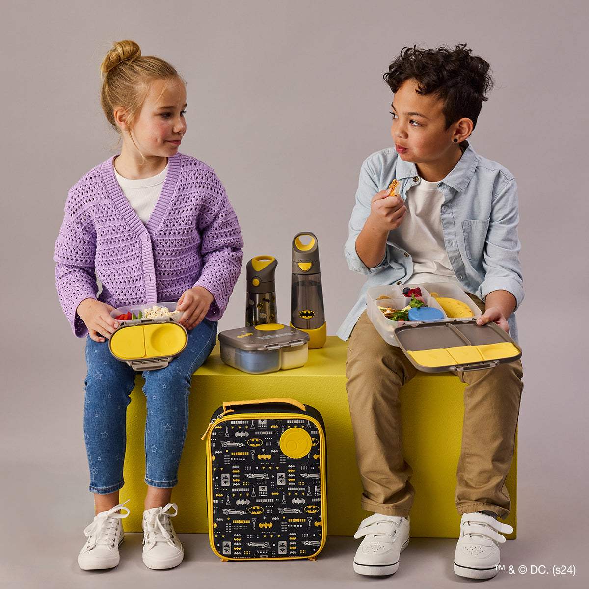 Snackbox Batman by b.box 🦇 - BBOX USA - Batman Snackbox pour bébé Maroc -www.babyboss.ma