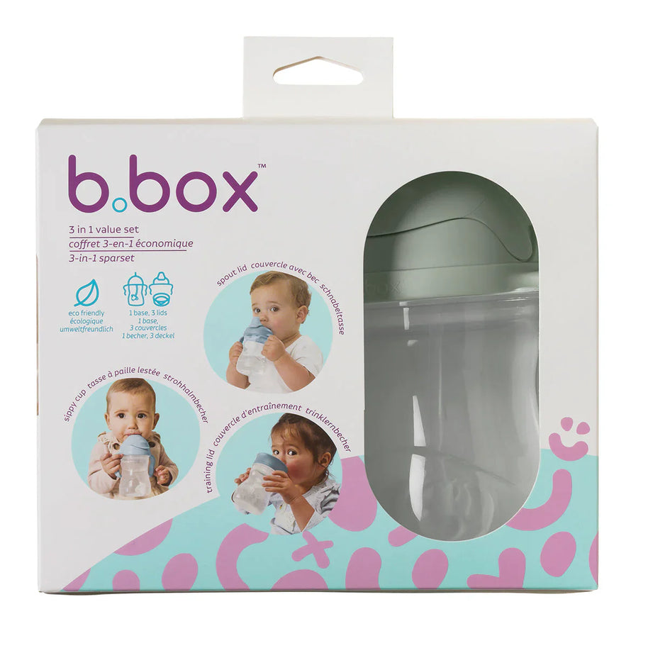 b.box 3-in-1 Gobelet Évolutif - Sage - b.box - Baby & Toddler