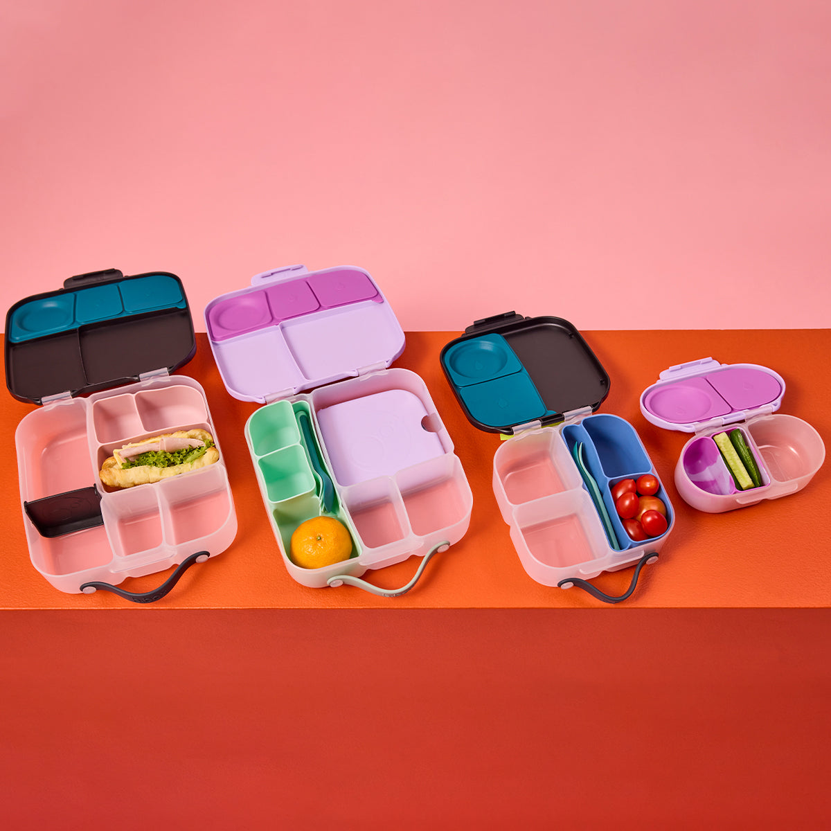 silicone bento tray - mini lunchbox - cosmic