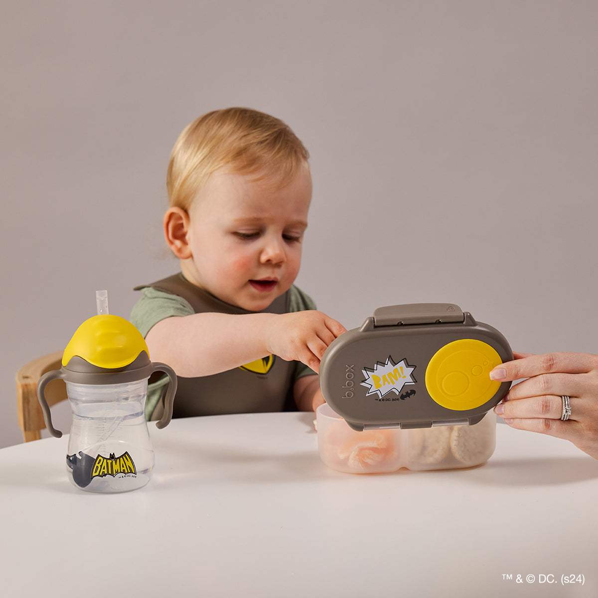 Snackbox Batman by b.box 🦇 - BBOX USA - Batman Snackbox pour bébé Maroc -www.babyboss.ma