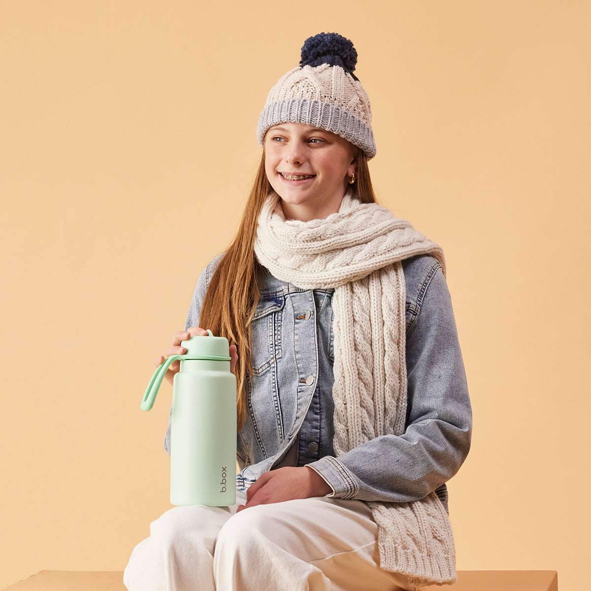 Gourde Isotherme Flip Top BBox 1L - spearmint - BBOX USA - Insulated Flip Top - 1000ml pour bébé Maroc -www.babyboss.ma