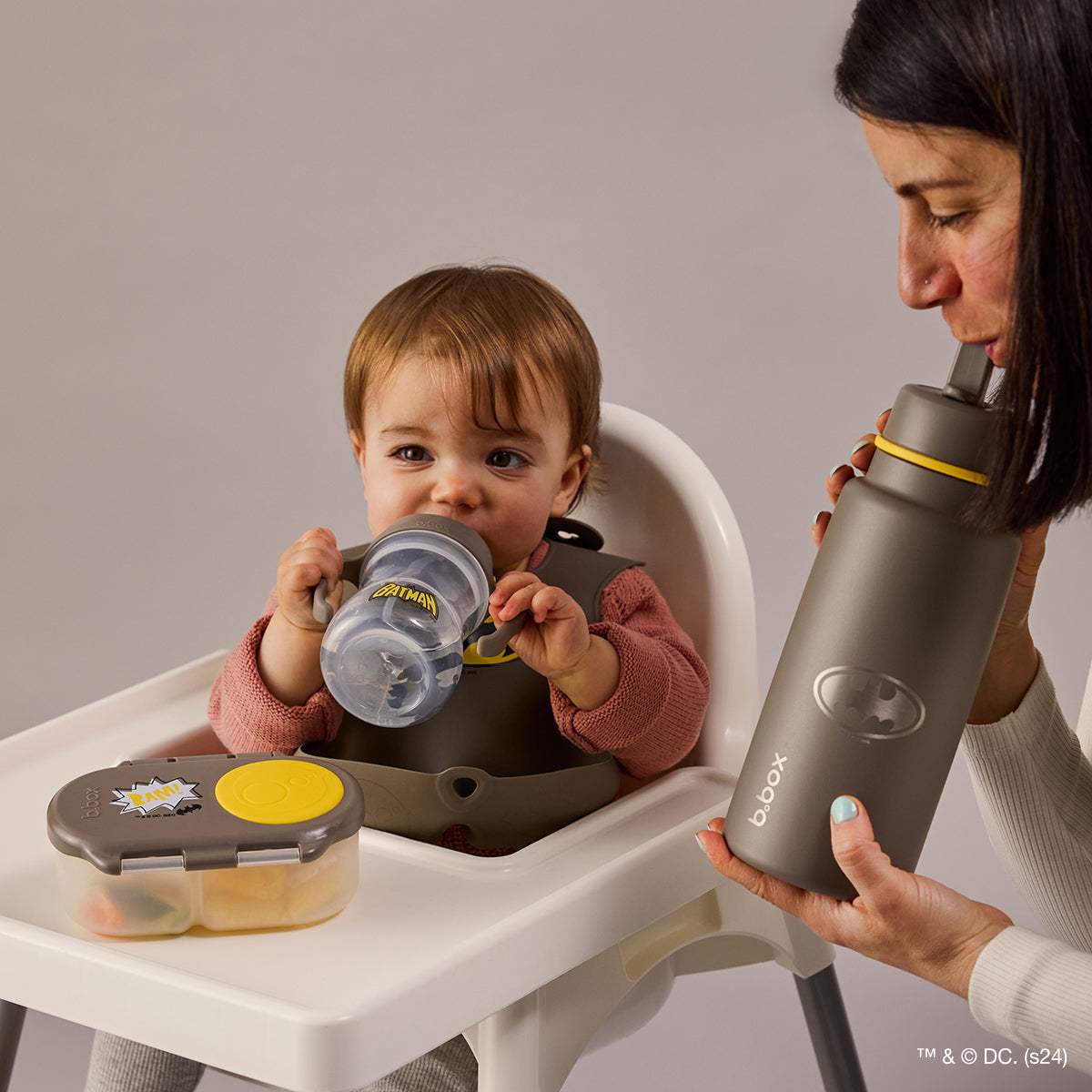 Snackbox Batman by b.box 🦇 - BBOX USA - Batman Snackbox pour bébé Maroc -www.babyboss.ma