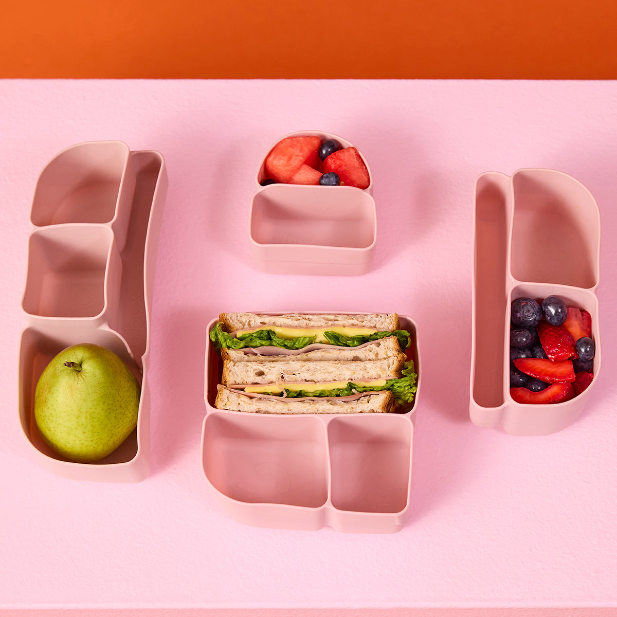 Silicone Bento Buddy Snackbox – - berry