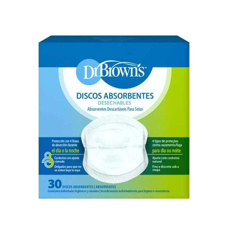 Cojines de lactancia desechables Dr Brown’s 30 piezas