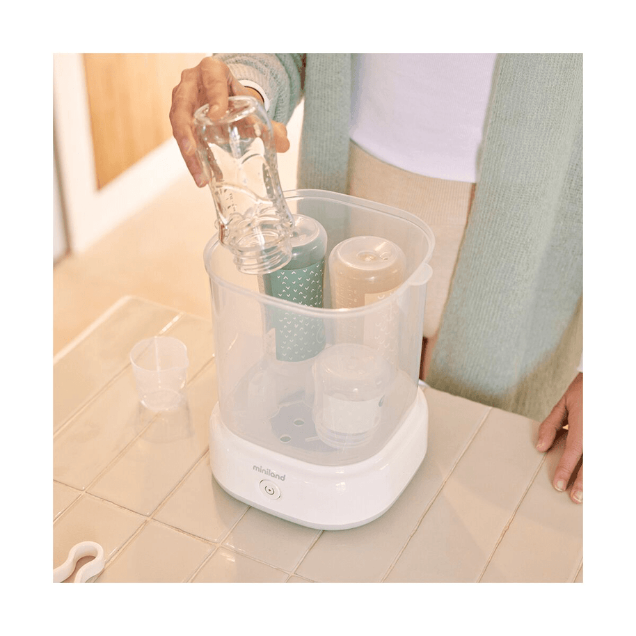 Stérilisateur de biberons mini steamy - Miniland - Miniland - pour bébé Maroc -www.babyboss.ma