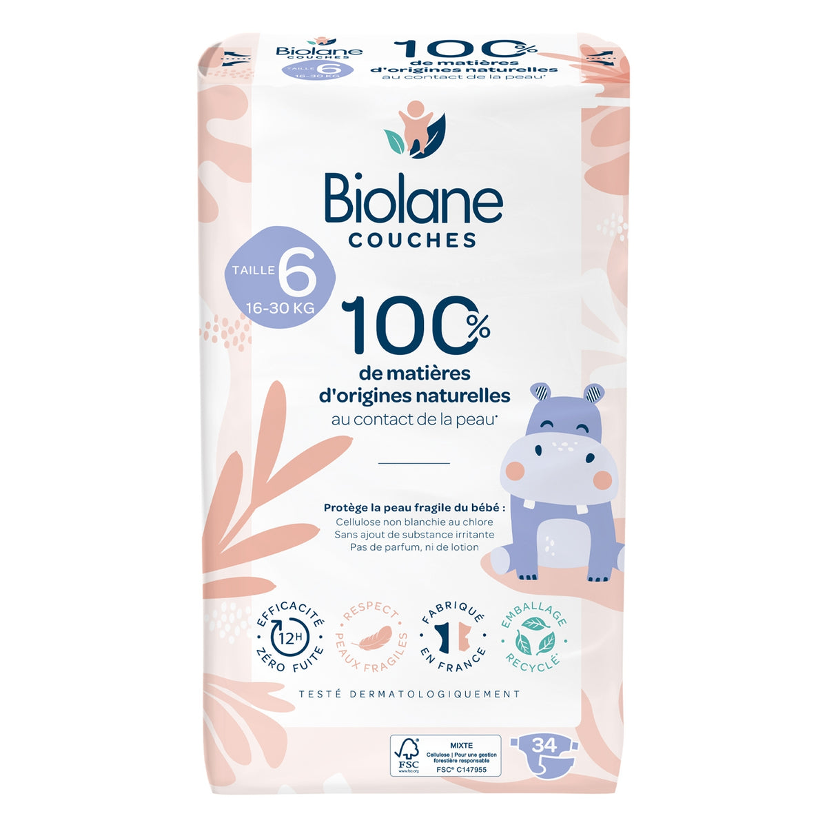 Couches Biolane - écologiques - Taille 1 à 6