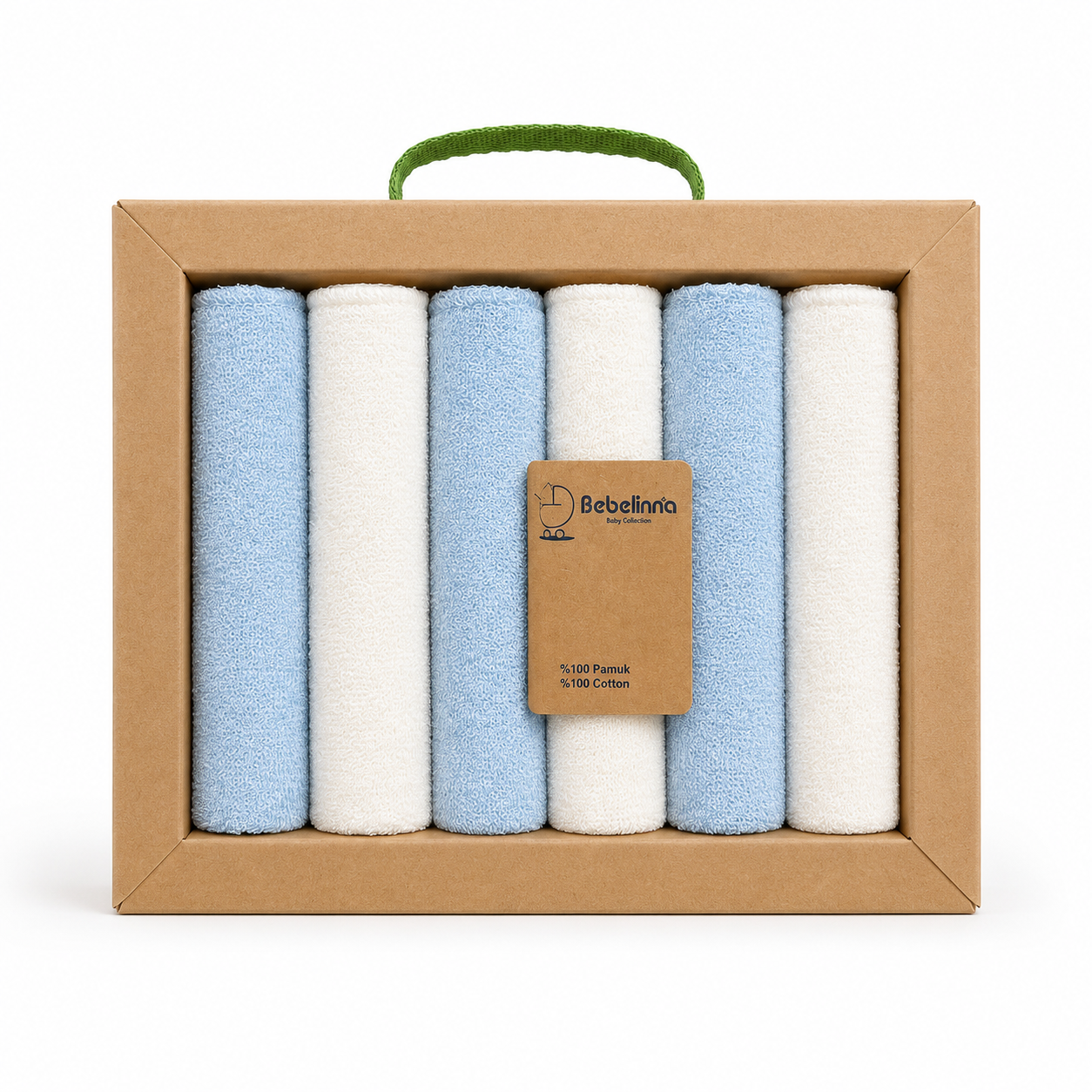 Lot de 6 mouchoirs pour bébé
