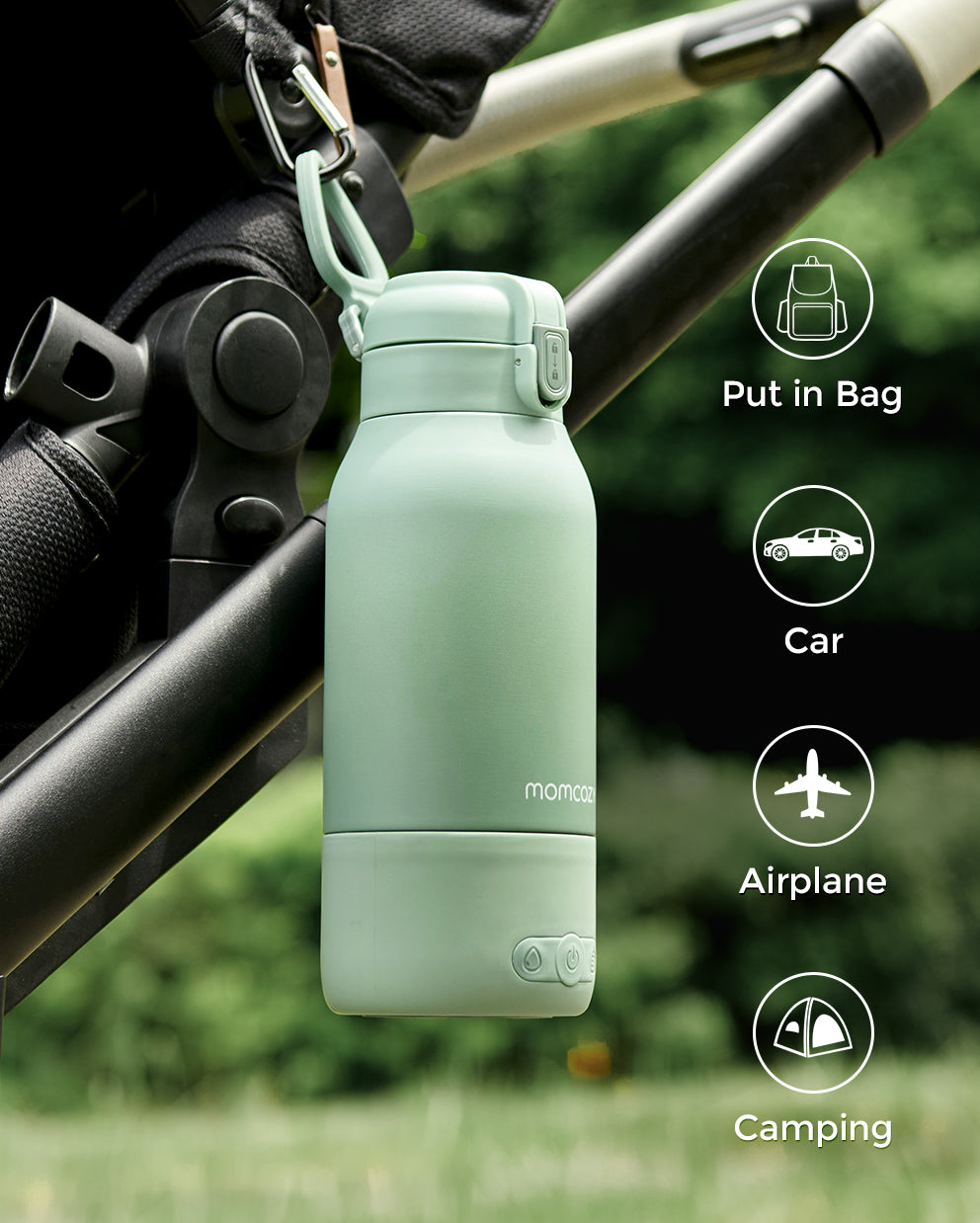 Chauffe-Biberon Nomade Momcozy 500ml - Idéal Voyage