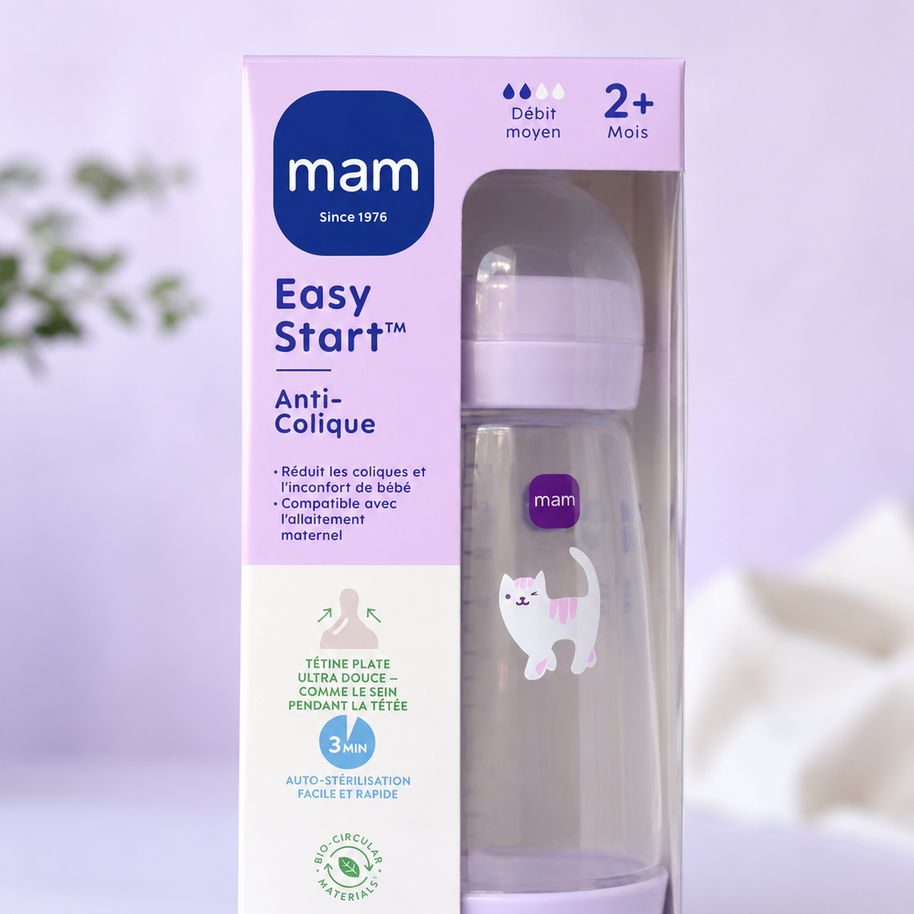 MAM biberon Easy Start anti-colique 0MOIS+ 160ML (Copie)