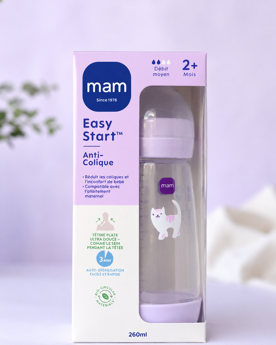 MAM biberon Easy Start anti-colique 0MOIS+ 160ML (Copie)