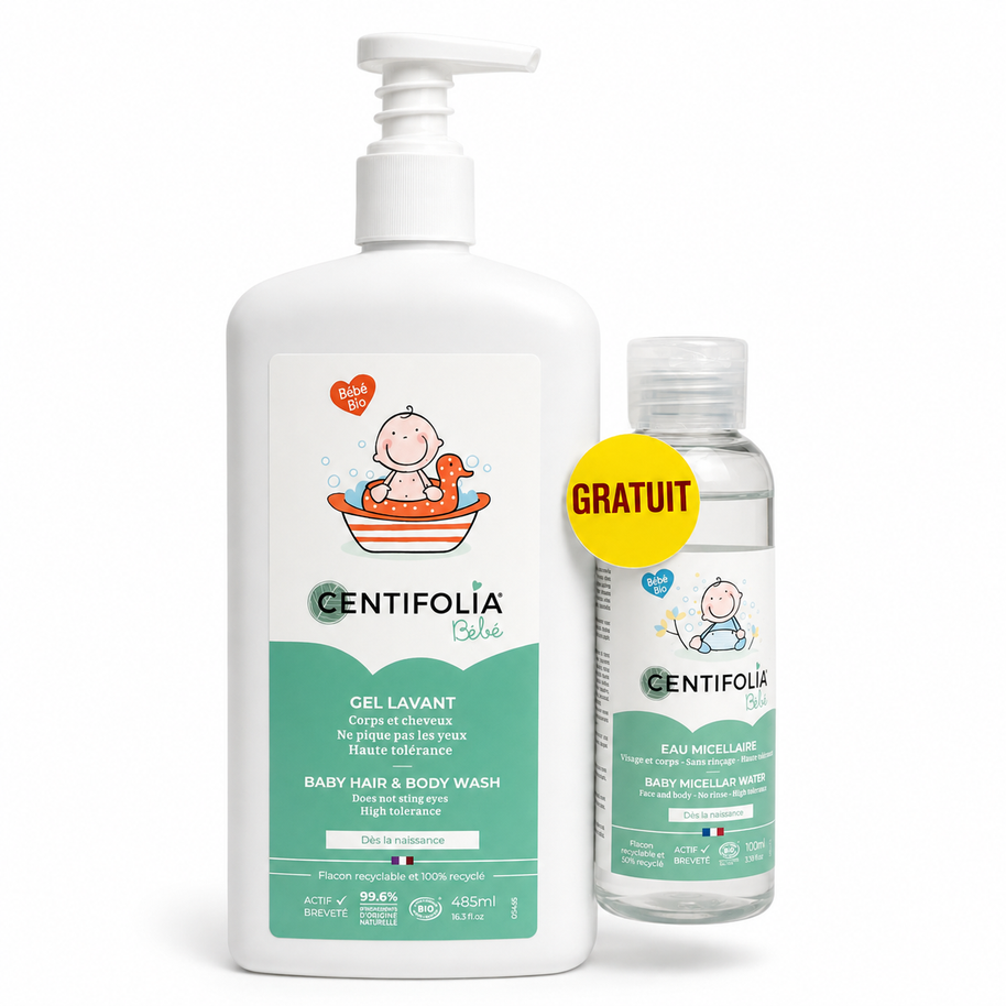 Centifolia gel lavant 485 ml + eau micellaire offerte