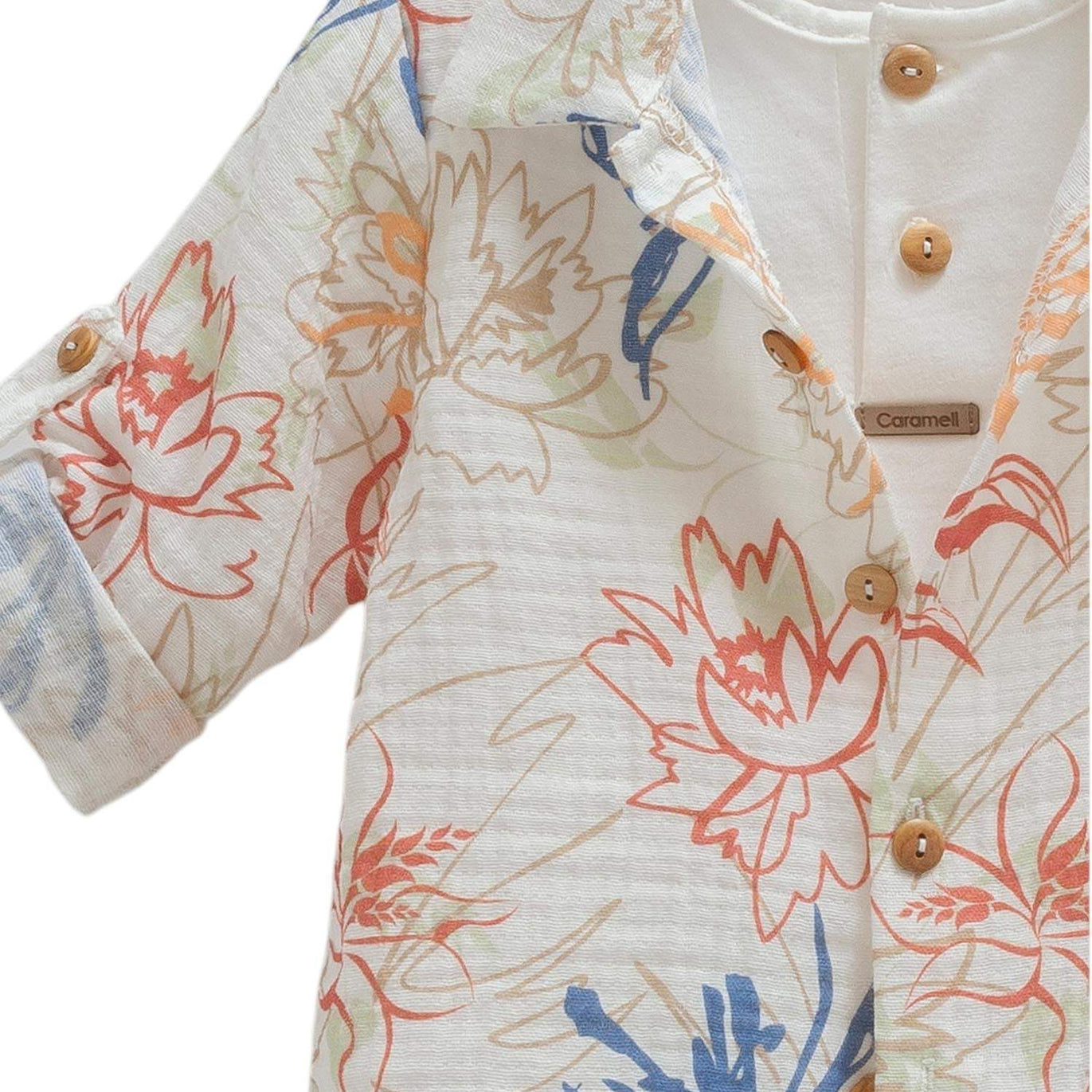 Ensemble 3 pièces rouge tomate - Caramell - Robe pour bébé Maroc -www.babyboss.ma