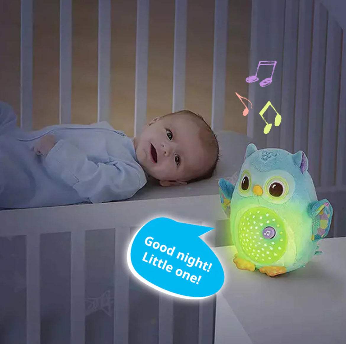 Ma veilleuse lumi chouette Vtech - Bleu - Vtech - Veilleuses pour bébé Maroc -www.babyboss.ma