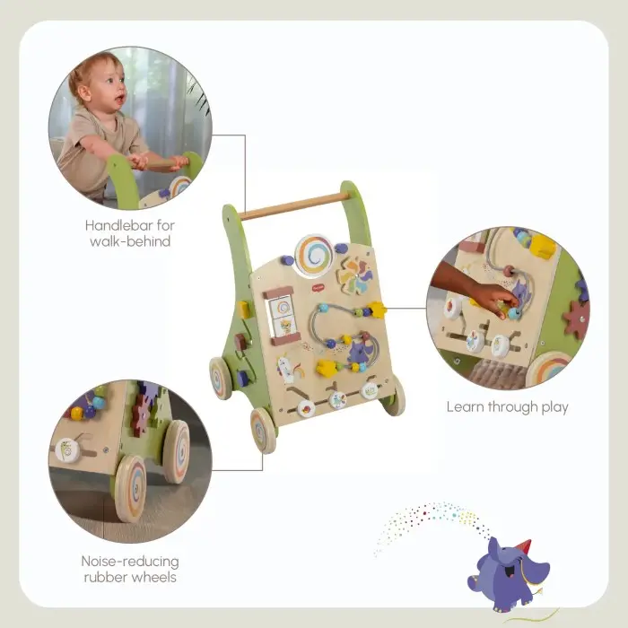 Trotteur en Bois avec Blocs Boho Chic (18M+)