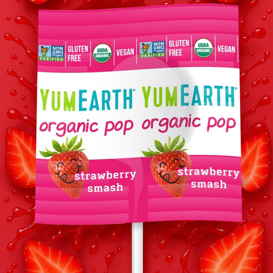 Sucettes biologiques YumEarth AROMATISÉES AUX FRUITS - Yumearth - 