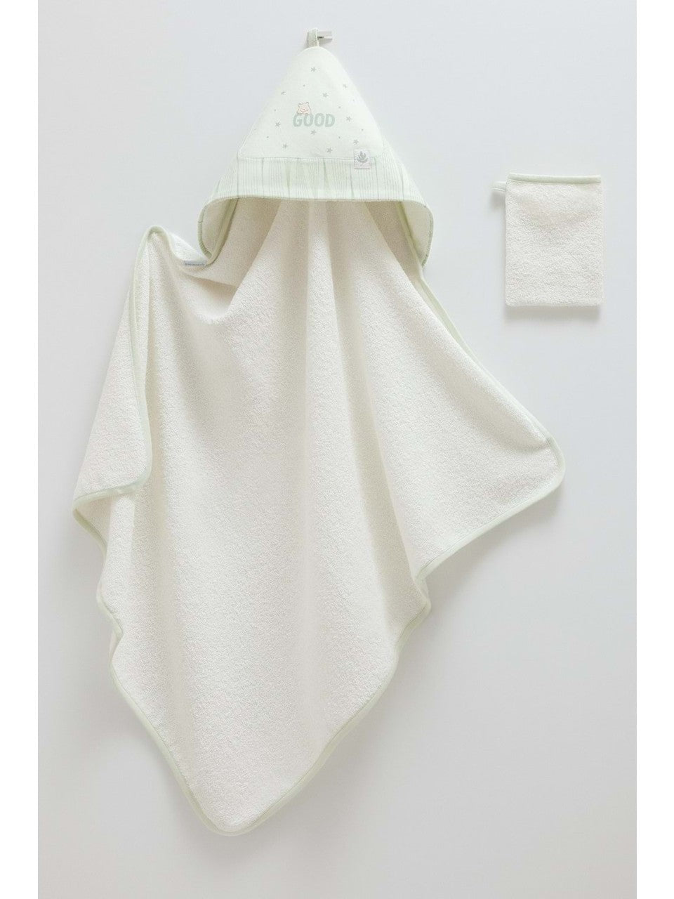 Serviette bébé – Vert – 82x90 cm
