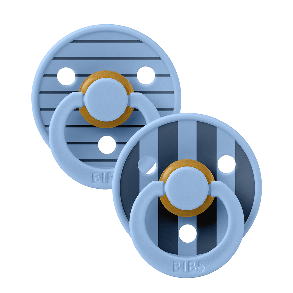 Pack de 2 sucettes BIBS STUDIO Colour - Sky Blue Mix