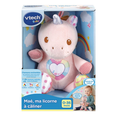 Maé, ma licorne à câliner - peluche licorne