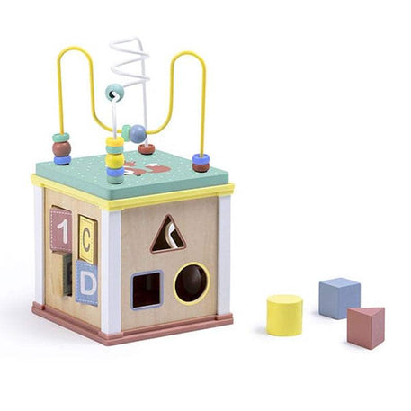 Eurekakids - Cube Multiactivités En Bois 18M+ - Eurekakids - Cubes d'Activités pour bébé Maroc -www.babyboss.ma