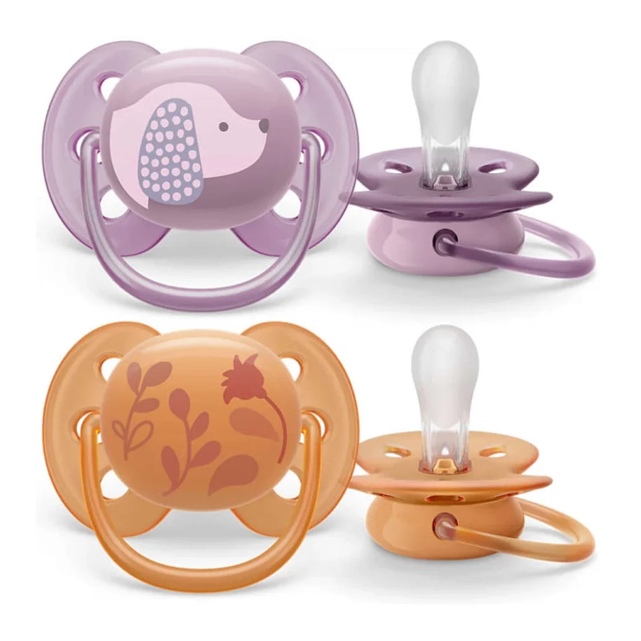 Avent Lot de 2 Sucettes Ultra soft 6-18
