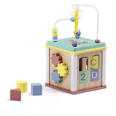 Eurekakids - Cube Multiactivités En Bois 18M+ - Eurekakids - Cubes d'Activités pour bébé Maroc -www.babyboss.ma