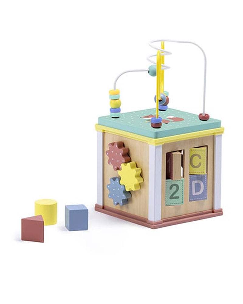 Eurekakids - Cube Multiactivités En Bois 18M+ - Eurekakids - Cubes d'Activités pour bébé Maroc -www.babyboss.ma