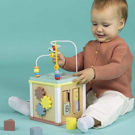 Eurekakids - Cube Multiactivités En Bois 18M+ - Eurekakids - Cubes d'Activités pour bébé Maroc -www.babyboss.ma