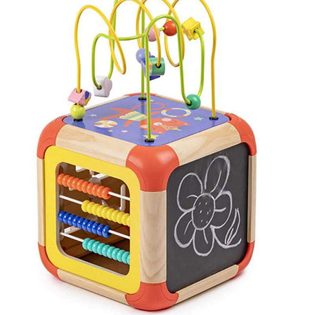 Eurekakids - Cube Géant En Bois Circus 18M+ - Eurekakids - Cubes d'Activités pour bébé Maroc -www.babyboss.ma