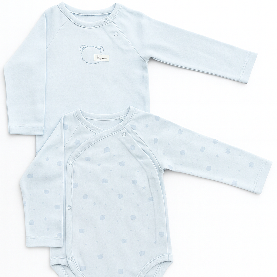 Lot de 2 bodies – Bleu