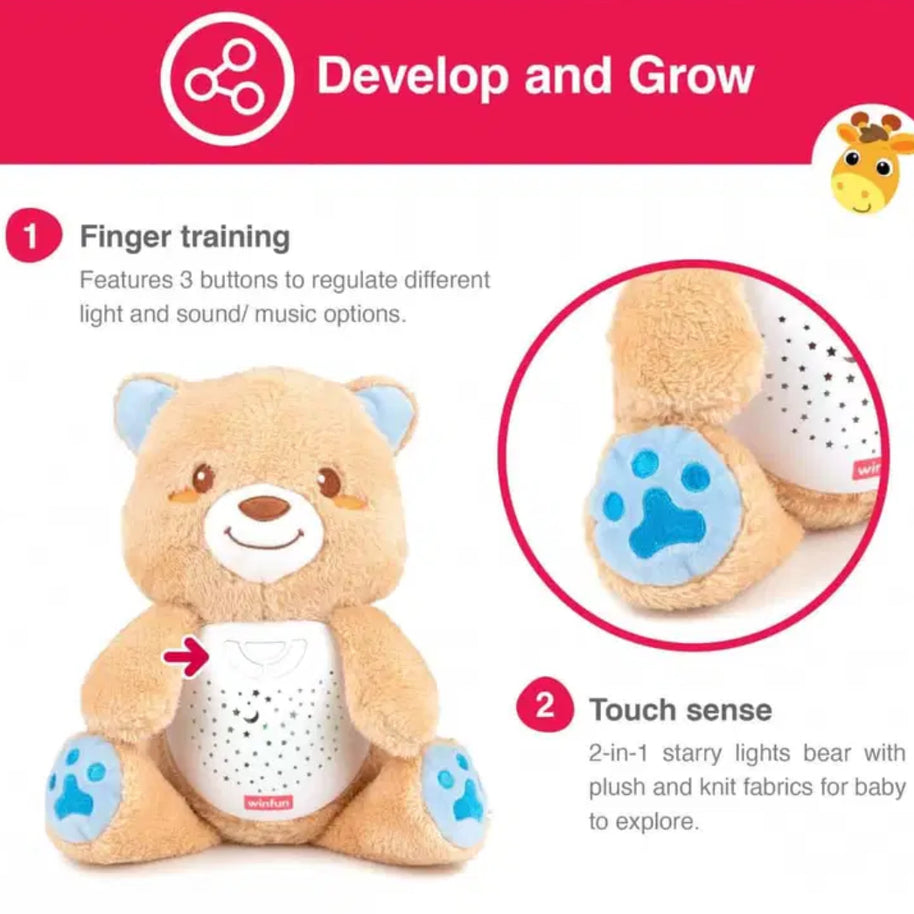 Ourson projecteur et veuilleuse - Winfun