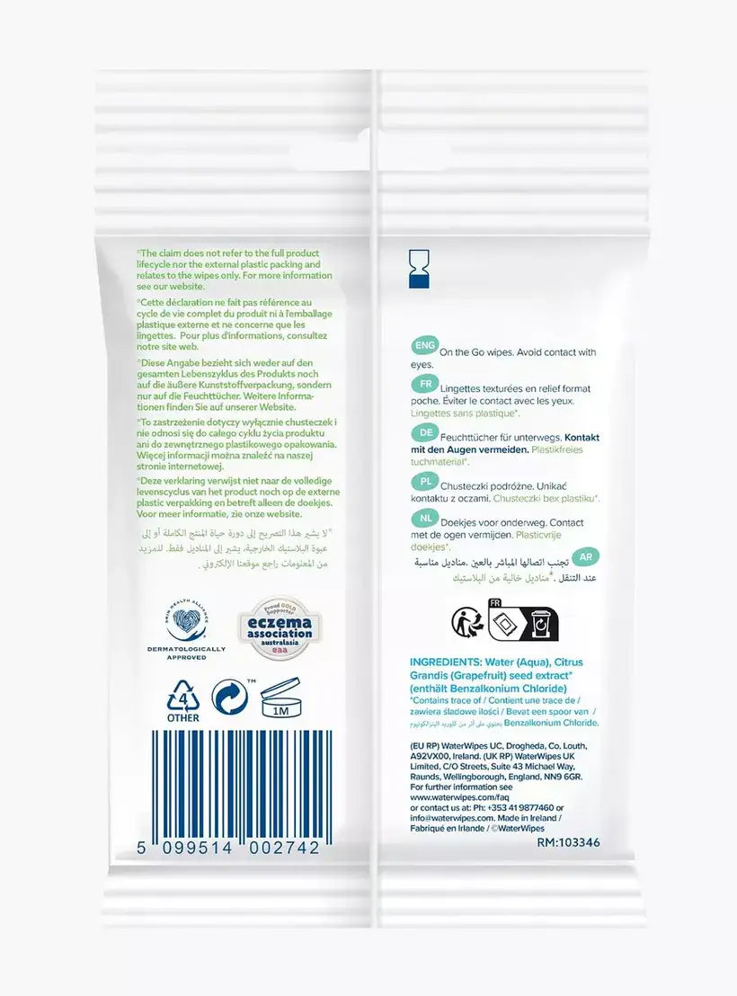 Toallitas WaterWipes® para llevar