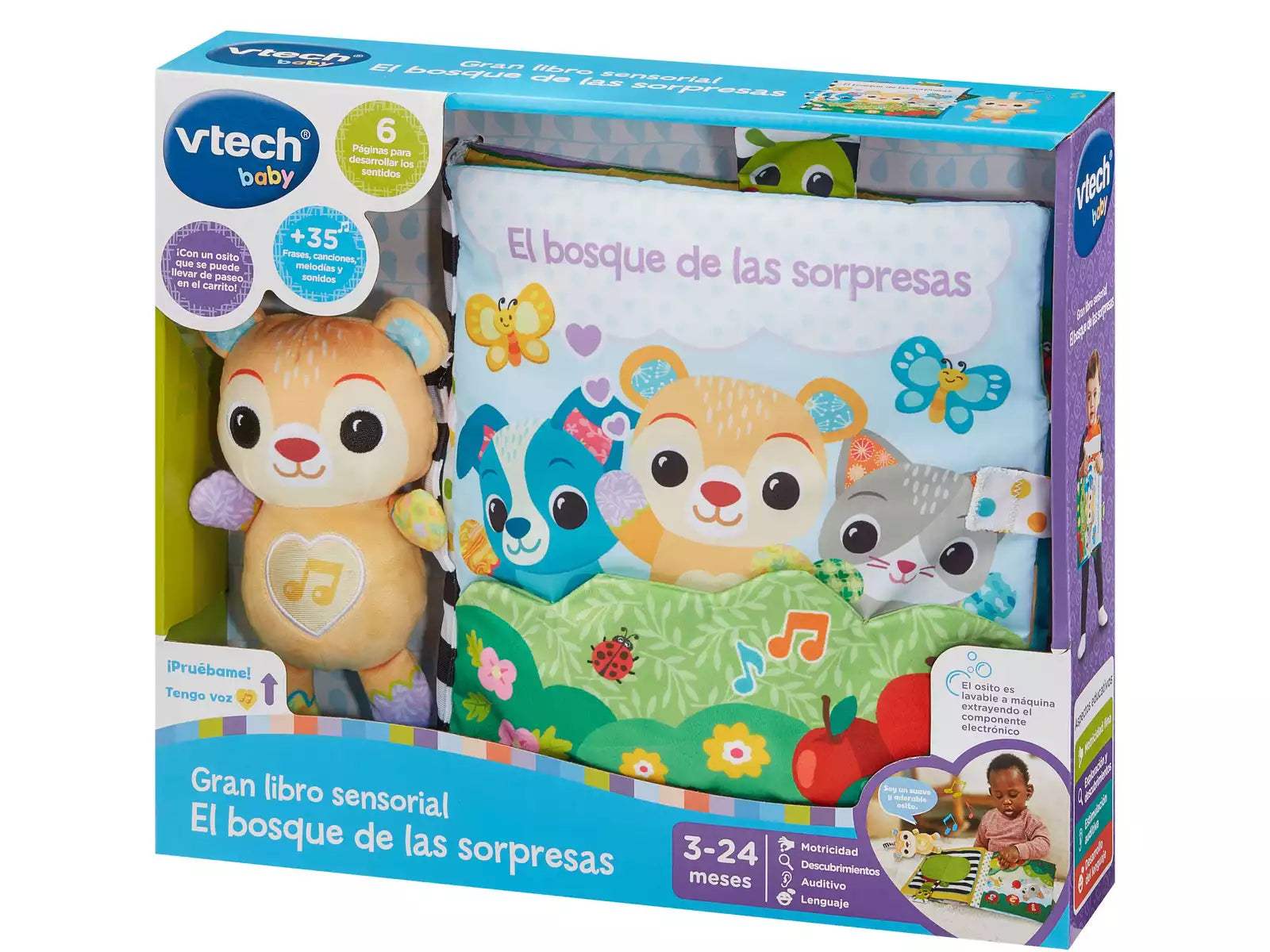 Grand livre toudoux des découvertes Vtech - Vtech - Jouets Musicaux pour bébé Maroc -www.babyboss.ma