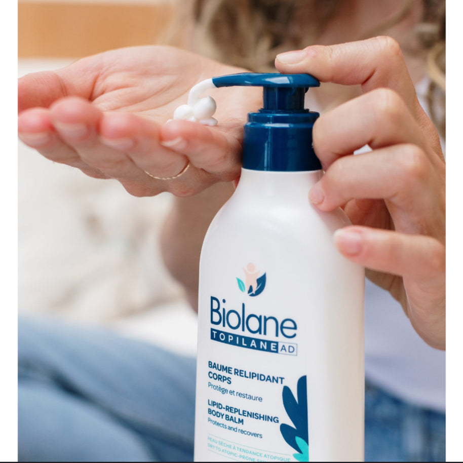 BIOLANE – Topilane AD Baume Relipidant Corps 350ml – Peaux Très Sèches et à Tendance Atopique
