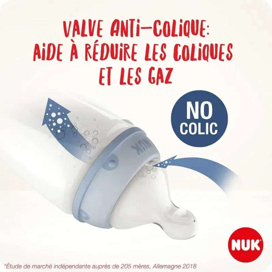 Nuk Biberon first choice+ Température control 240 ml en Verre – Rose