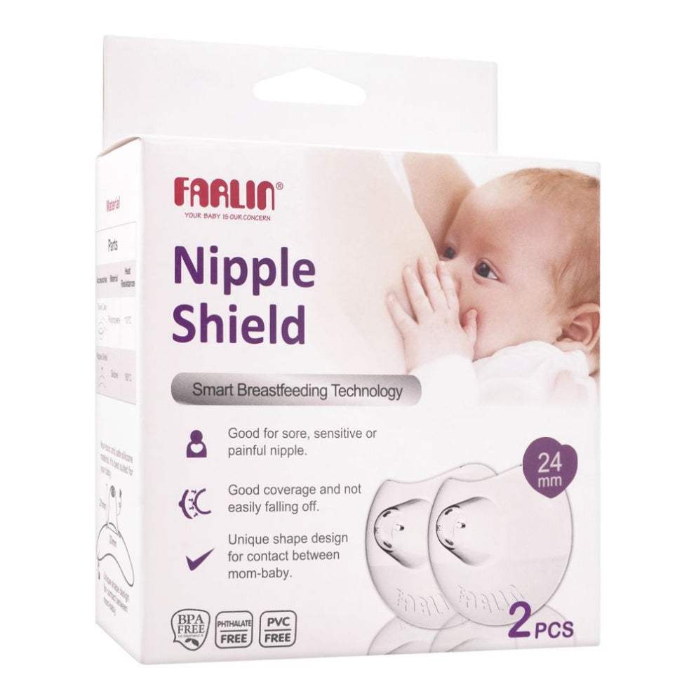 Farlin bout de sein en silicone 24mm - farlin - pour bébé Maroc -www.babyboss.ma