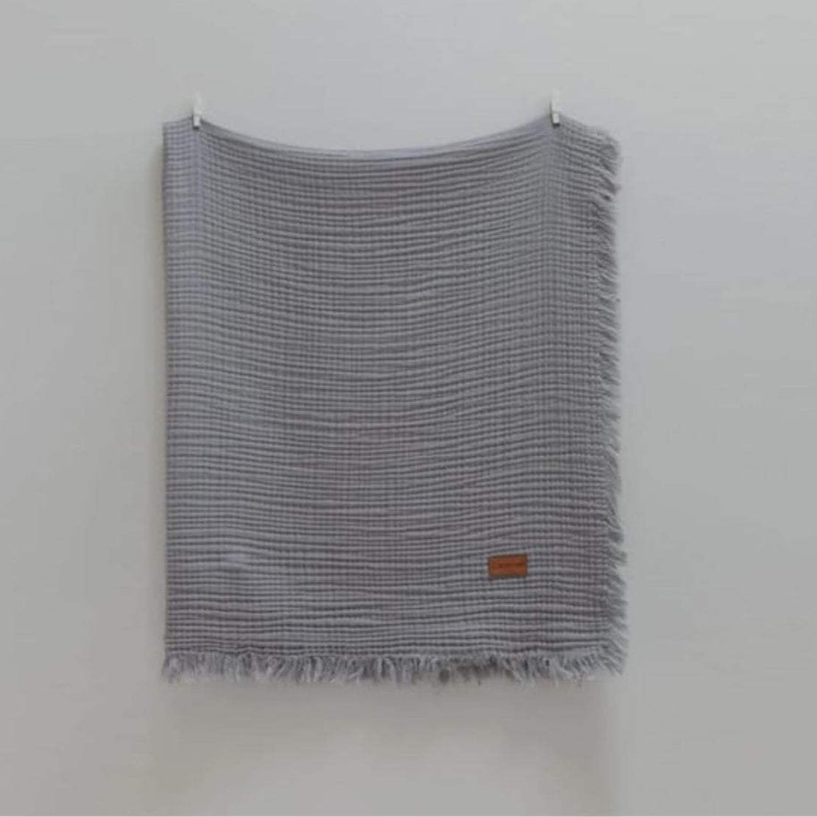 غطاء من الشيفون، اللون رمادي، 100x120 سم