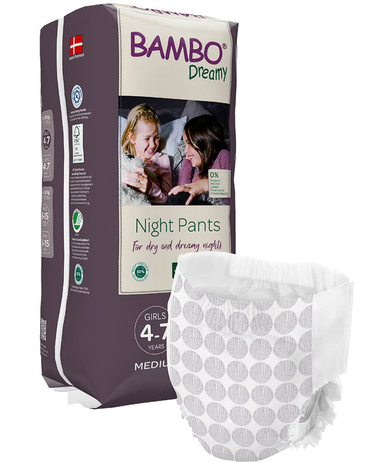 Pañales Bambo Nature Dreamy Girl Noche (15-35kg) - 10 Unidades