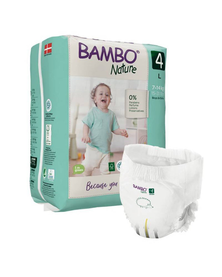 Culottes d'apprentissage Bambo Nature Taille 4 (7-14kg) 20 unités