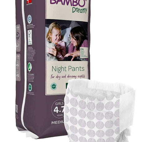 Couches Pants Bambo Nature Dreamy Girl Night (15-35kg) - 10 Unités - Bambo Nature - Couches Bébé pour bébé Maroc -www.babyboss.ma