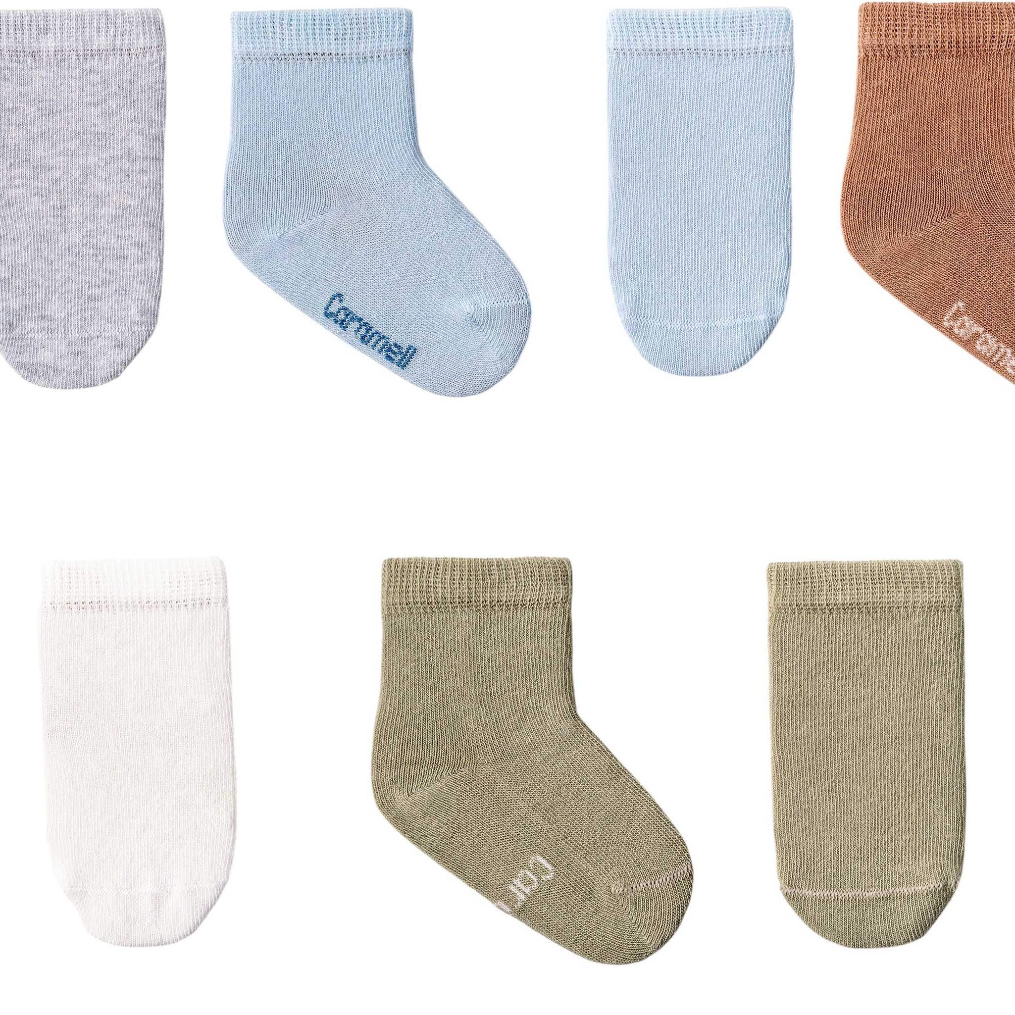 Chaussettes bebe 5 paires - Caramell - Caramell - Chaussettes pour bébé Maroc -www.babyboss.ma