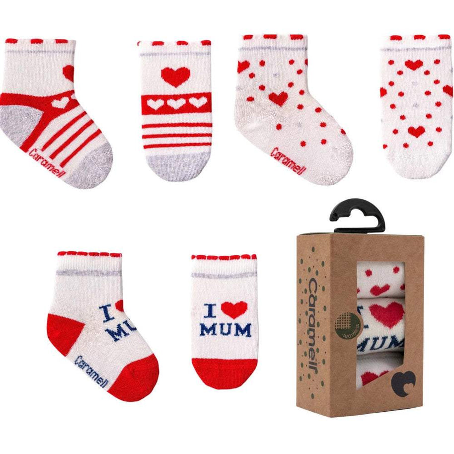 Chaussettes bébé 3 paires - Caramell - caramell - Chaussettes pour bébé Maroc -www.babyboss.ma