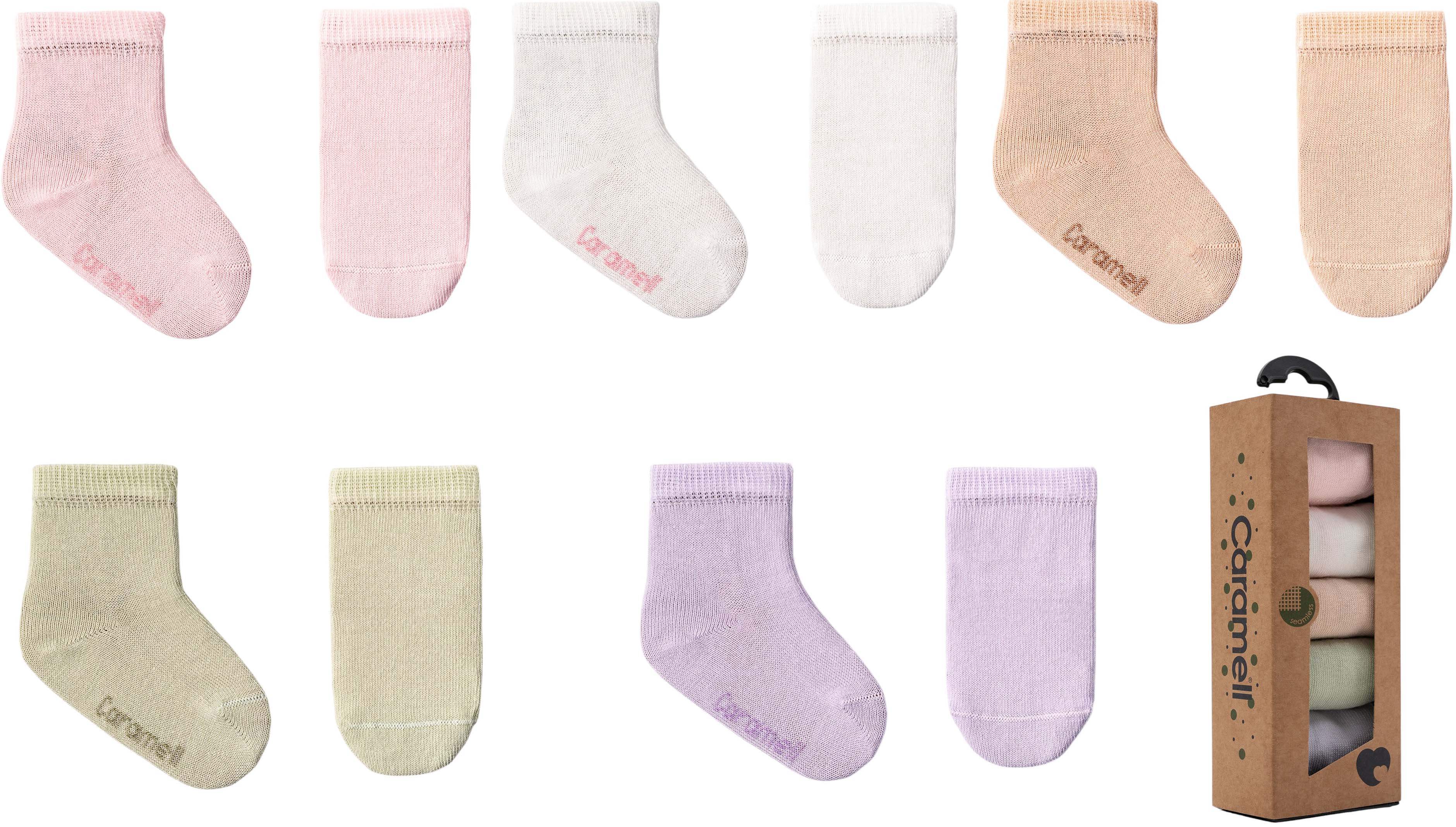 Chaussettes bébé 5 paires - Caramell - Caramell - Chaussettes pour bébé Maroc -www.babyboss.ma